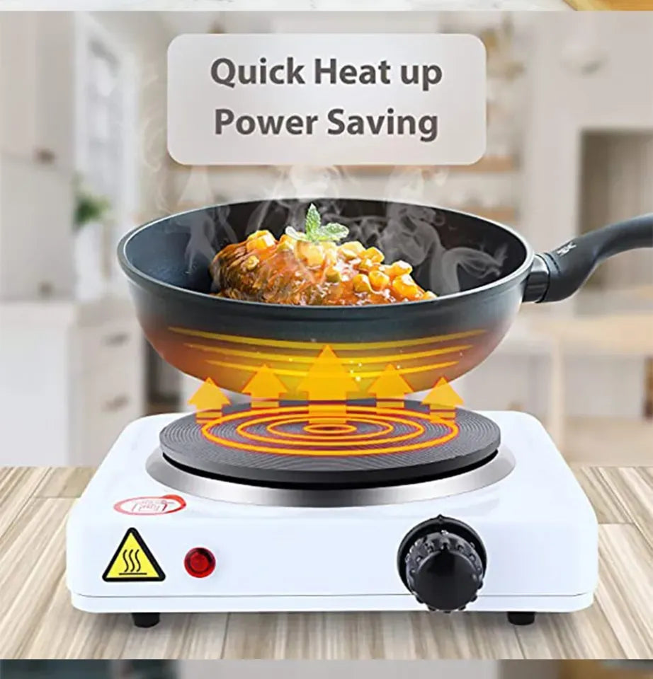 Mini Electric Cooking Stove – Portable Single Burner Hot Plate for Home, Hostel & Travel